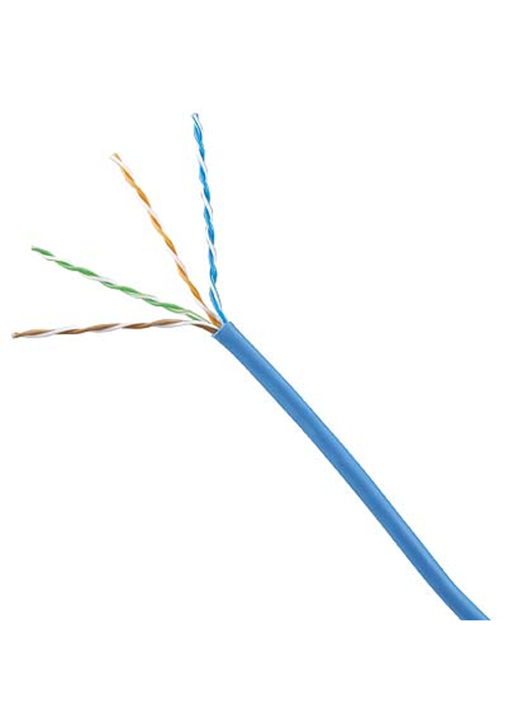 Imagen de PANDUIT NUC5C04BUC - CABLE UTP CAT5E NETKEY/ CAJA DE 305 METROS/ COLOR AZUL/100% COBRE/ 4 PARES/ 24 AWG/  