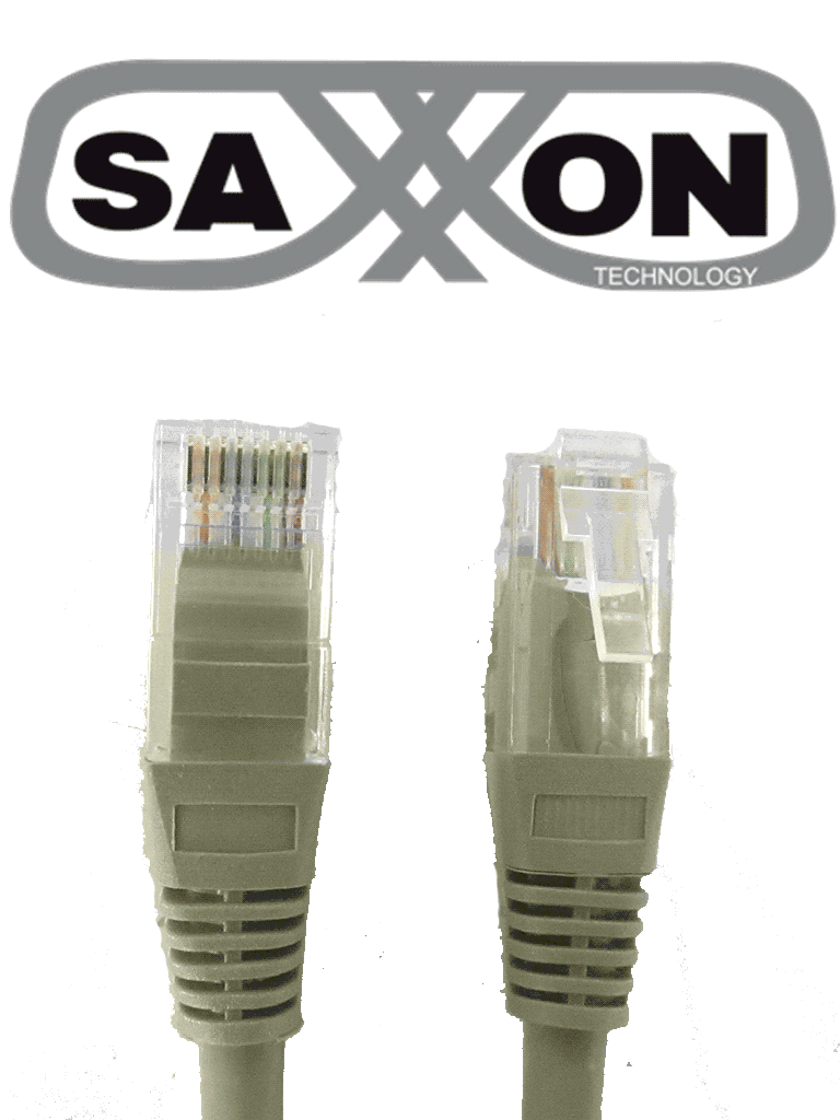 Imagen de SAXXON P5E1UG - Cable patch cord UTP 1 metro / CAT 5E / Color gris