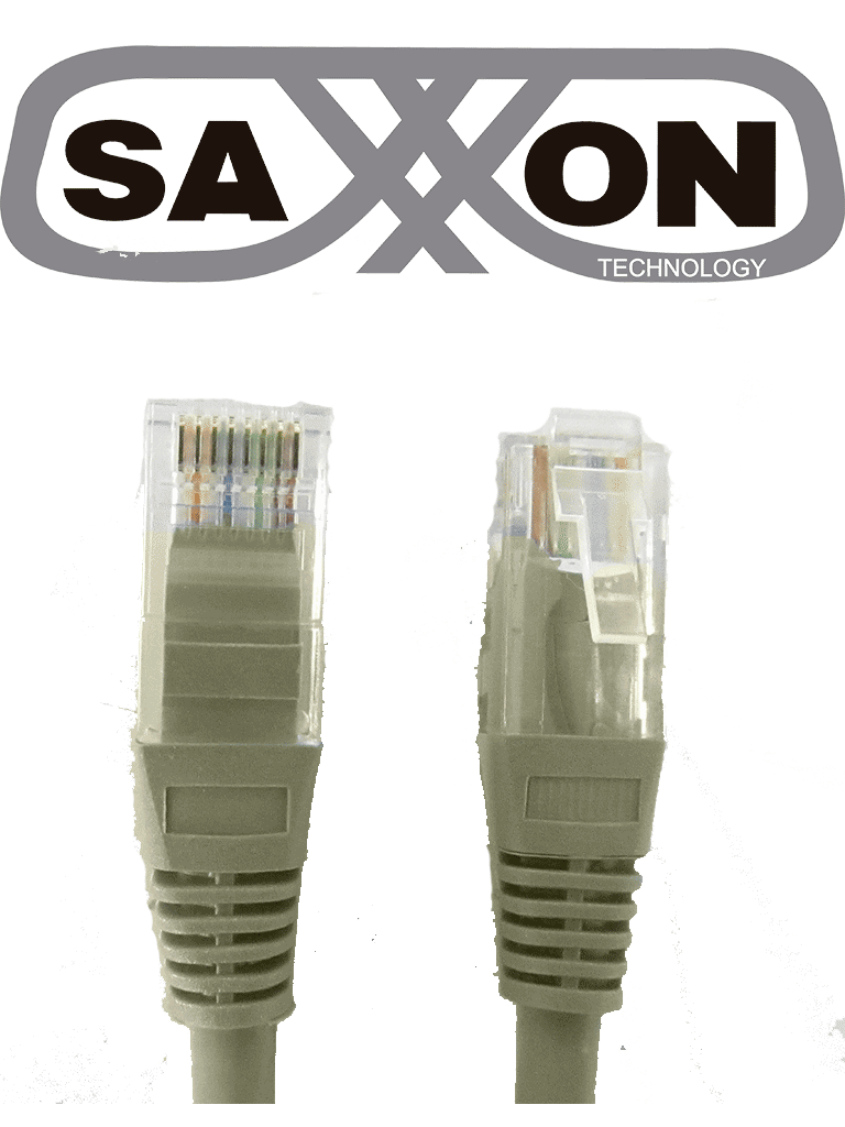 Imagen de SAXXON P5E2UG - Cable patch cord UTP 2 metros / CAT 5E / Color gris