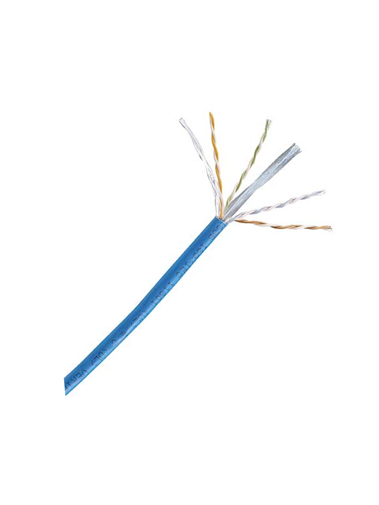 Imagen de PANDUIT NUC6C04BU-FE - Cable CAT6 100% cobre, NetKey, caja de 305 metros, color azul, 4 pares, 24 AWG. 