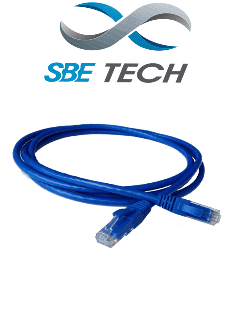 Imagen de SBETECH PCC6U03MBL- Patchcord Cat6 de 0.3m, color azul, 8 hilos, ISO 11801, clase E