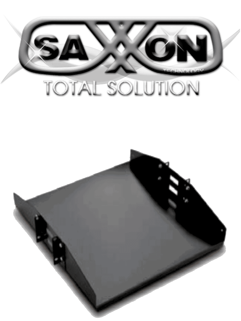 Imagen de SAXXON 70140202- Charola doble cara para rack/ 19 pulgadas (48.26 cm)/ 2 UR/ Soporta hasta 50 KG  