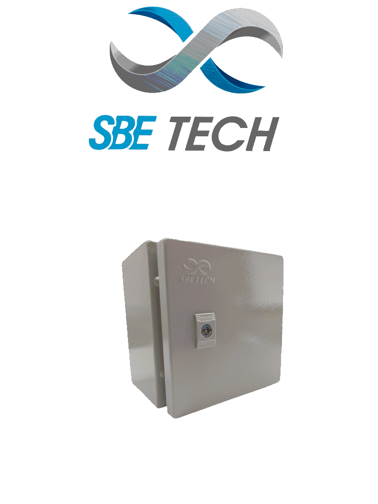 Imagen de SBE TECH 303015 - Gabinete metálico 30.0 cm x 30.0 cm x 15.0cm / Para uso exterior / IP65 / NEMA 4 / Fabricado en Acero calibre 14 