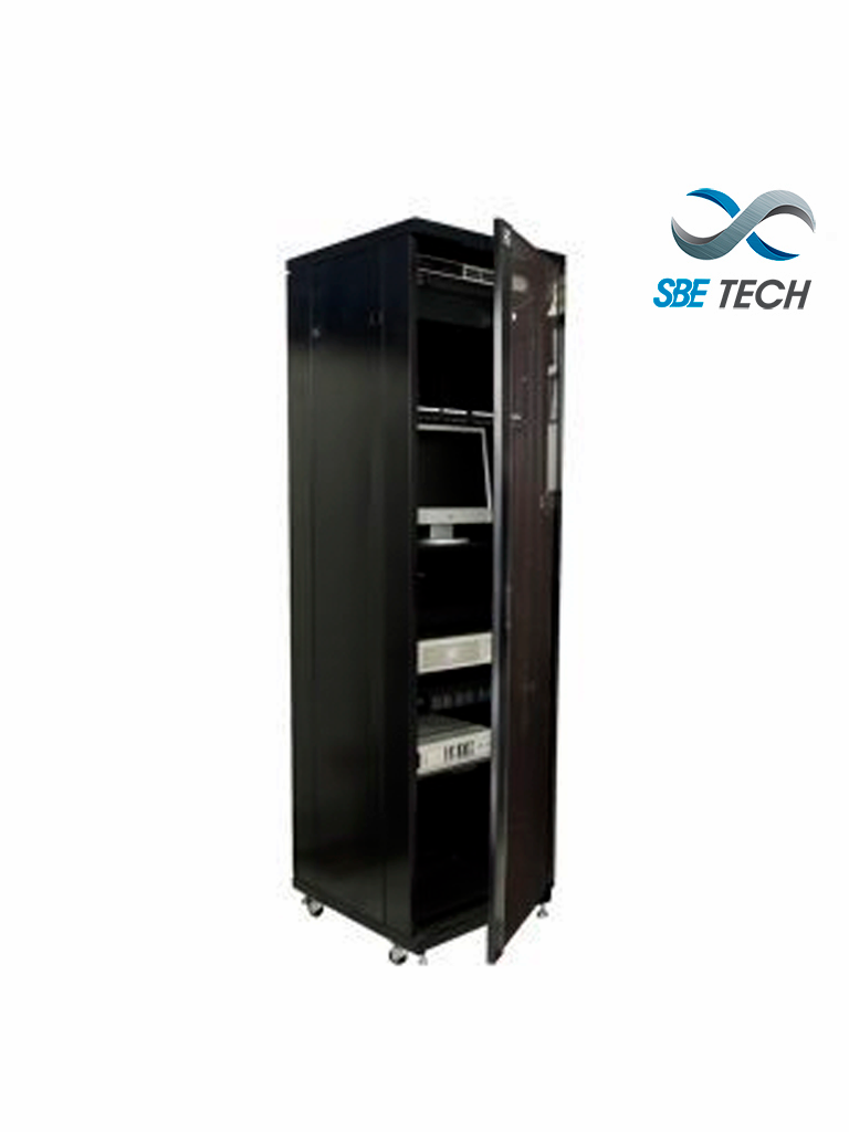 Imagen de SBETECH SBE-GNL42URP600PC - Gabinete de Piso de 42 UR con puerta de cristal y una profundidad de 60.0 cm.