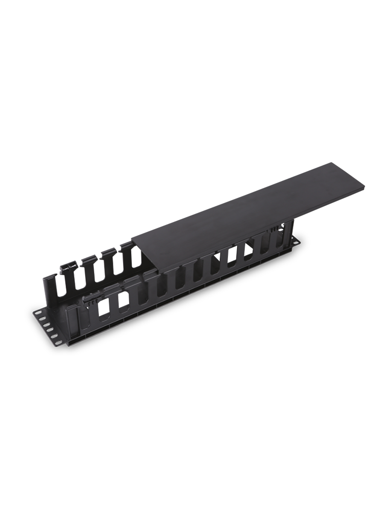 Imagen de SAXXON J6069 - Organizador de cable horizontal para rack / Un lado / Plastico / 2U