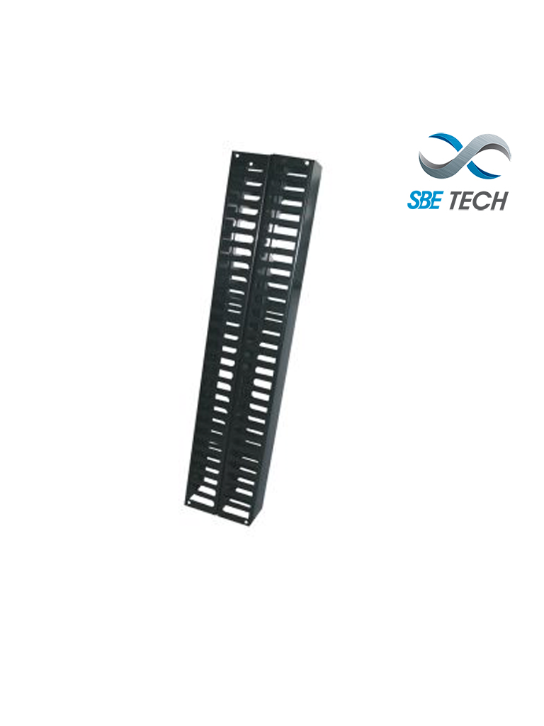 Imagen de SBE TECH SBE-OV40UR - Organizador de cable vertical frontal y posterior de 40 UR para rack de 7 ft 