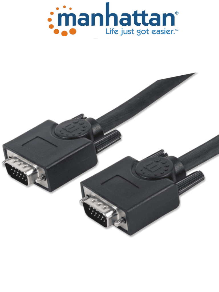 Imagen de MANHATTAN 372978 - Cable de 7.5 Metros Para Monitor SVGA/ HD 15 Macho a HD 15 Macho/ Color Negro/