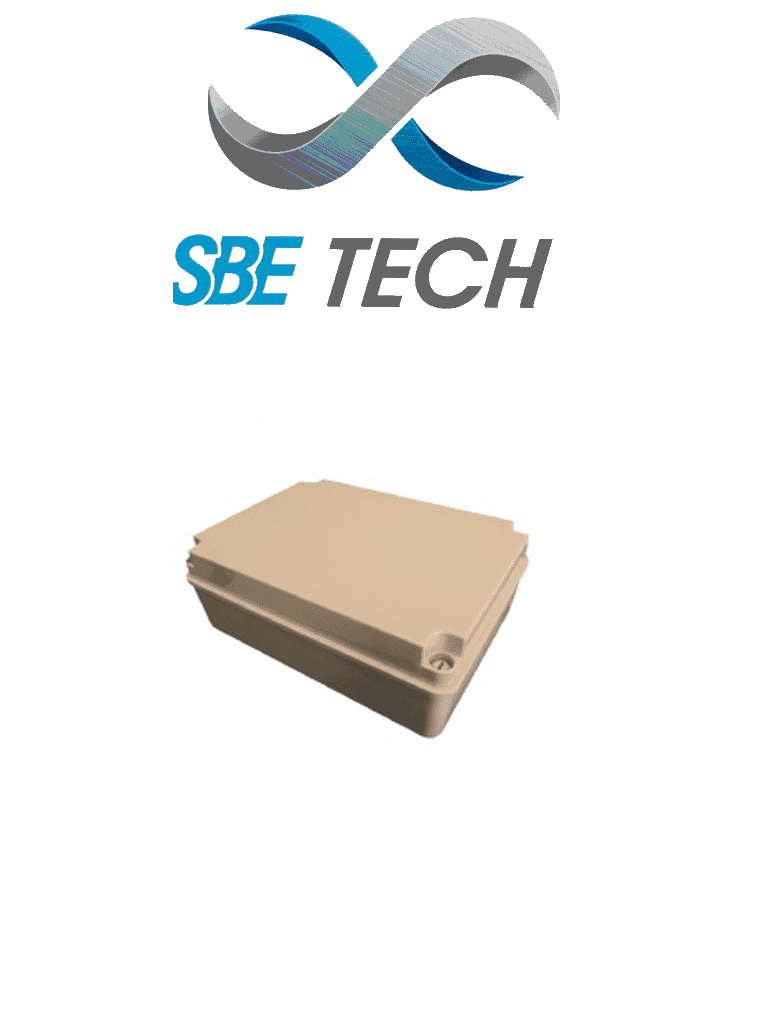 Imagen de SBE TECH SBE-OP20020013 - Gabinete plástico con cubierta opaca, 20 x 20 x 13 cm multiusos con grado de protección IP66, fabricada en material autoextinguible y resistente a la abrasión