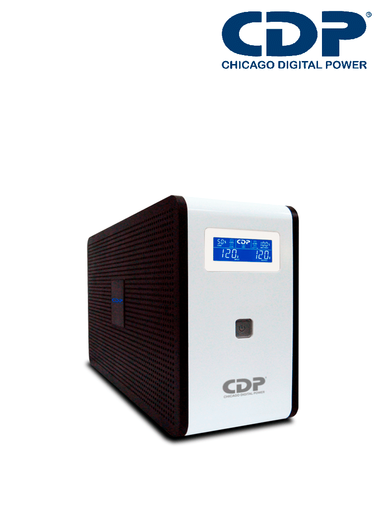 Imagen de CDP R-Smart1210 - UPS / 1200VA / 720W / Pantalla  LCD / 10 Terminales de salida / 5 Contactos con respaldo y AVR / 5 con supresión de picos