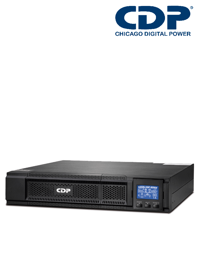 Imagen de CDP UPO11-1RT - UPS / 1000VA / 900W / 8 Terminales / 4 Terminales programables / Pantalla LCD / 5min. a carga completa /