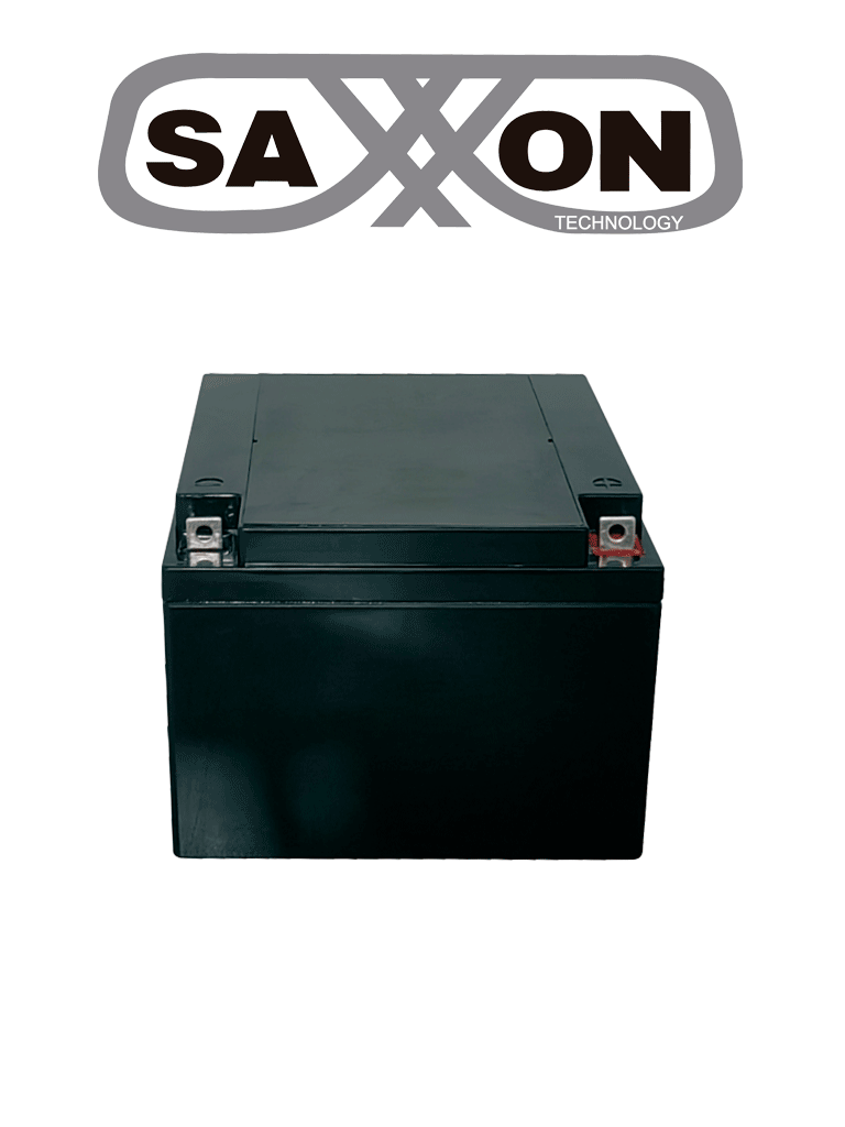 Imagen de SAXXON CBAT24AH - Bateria de respaldo de 12 volts libre de mantenimiento y facil instalacion / 24 AH/ compatible con CCTV/ Acceso/ Bosch