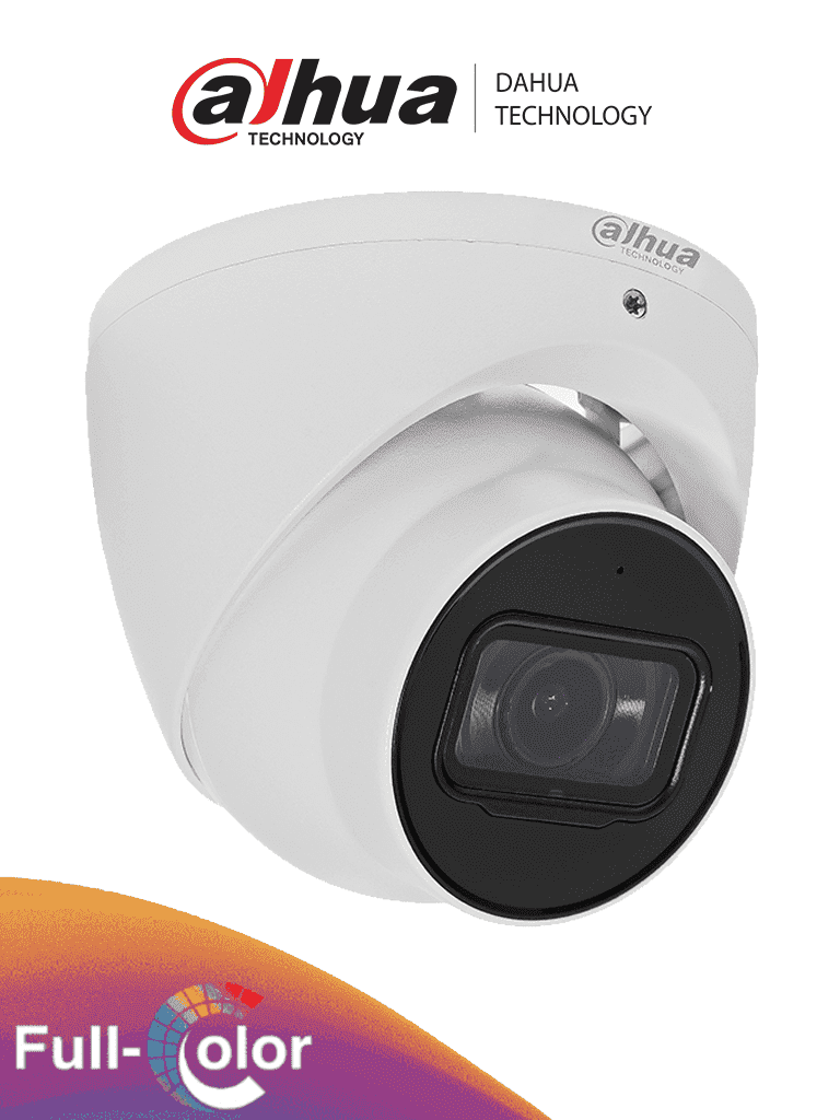 Imagen de DAHUA HAC-HDW2249T-A - Cámara Domo FullColor de 2 Megapixeles/ FullColor y Starlight Sin LEDS/ Serie Pro/ Lente de 3.6 mm 89.5 Grados de Apertura/ Micrófono Integrado/ WDR Real 120 dB/ IP67/ 