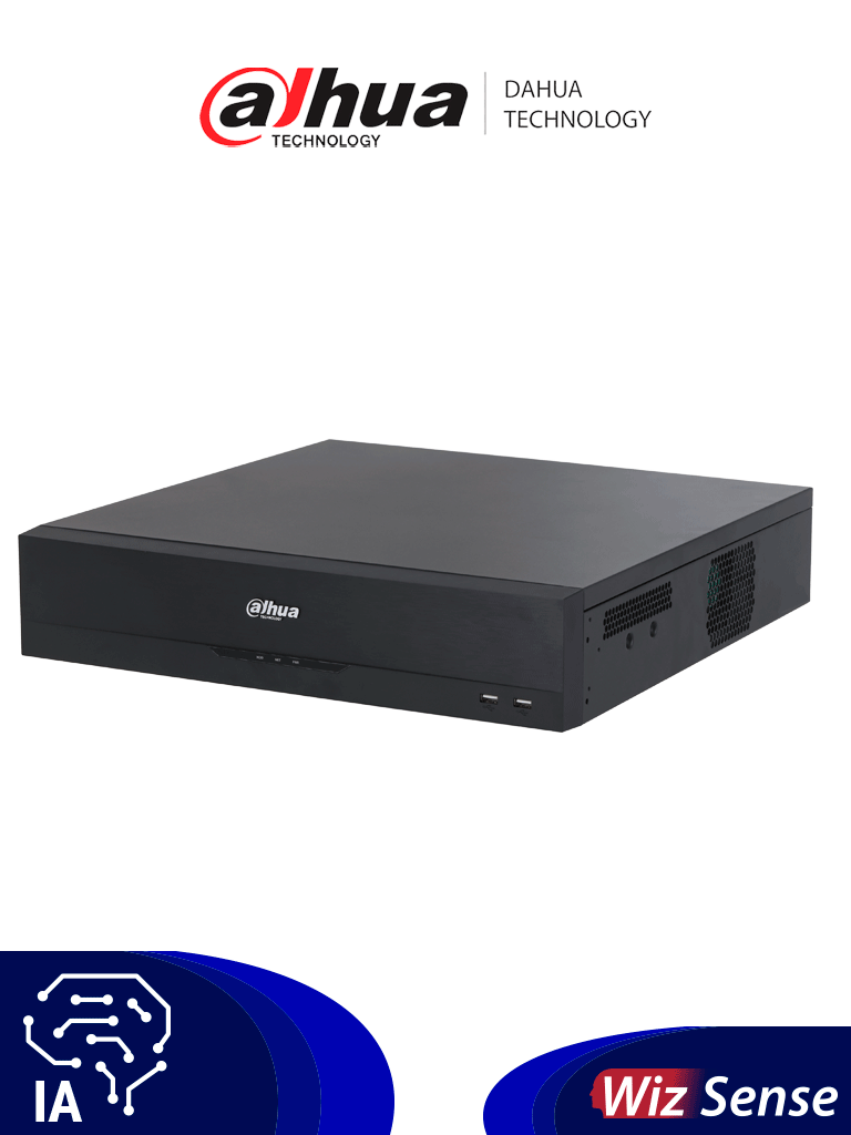 Imagen de DAHUA DH-XVR5816S-4KL-I3 - DVR de 16 Canales 4k/ WizSense/ H.265+/ IA/ 8 Bahías de Discos Duros / + 16 Canales IP/ Hasta 32 Canales IP/ 2 Canales de Reconocimiento Facial/ SMD Plus/ Codificación IA/ 16 Entradas y 6 Salidas de Alarma