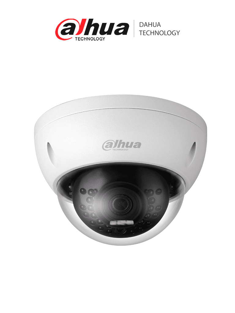 Imagen de DAHUA IPC-HDBW1230E- Camara IP Domo Antivandalica de 2 Megapixeles/ Lente de 2.8 mm/ 104 Grados de Apertura/ Metalica/ IR de 30 Mts/ IP67/ IK10/ PoE/ DWDR/