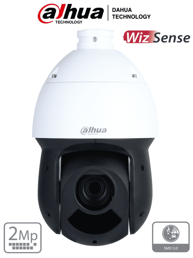 Imagen de DAHUA SD49216DB-HNY - Camara IP PTZ de 2 Megapixeles/ 16x de Zoom Optico/ 100 Metros de IR/ WizSense con SMD Plus/ Detección de Rostros Hasta 8 Rostros al Mismo Tiempo/ Protección Perimetral/  H.265/  WDR Real de 120 dB/ Ranura para MicroSD/ 