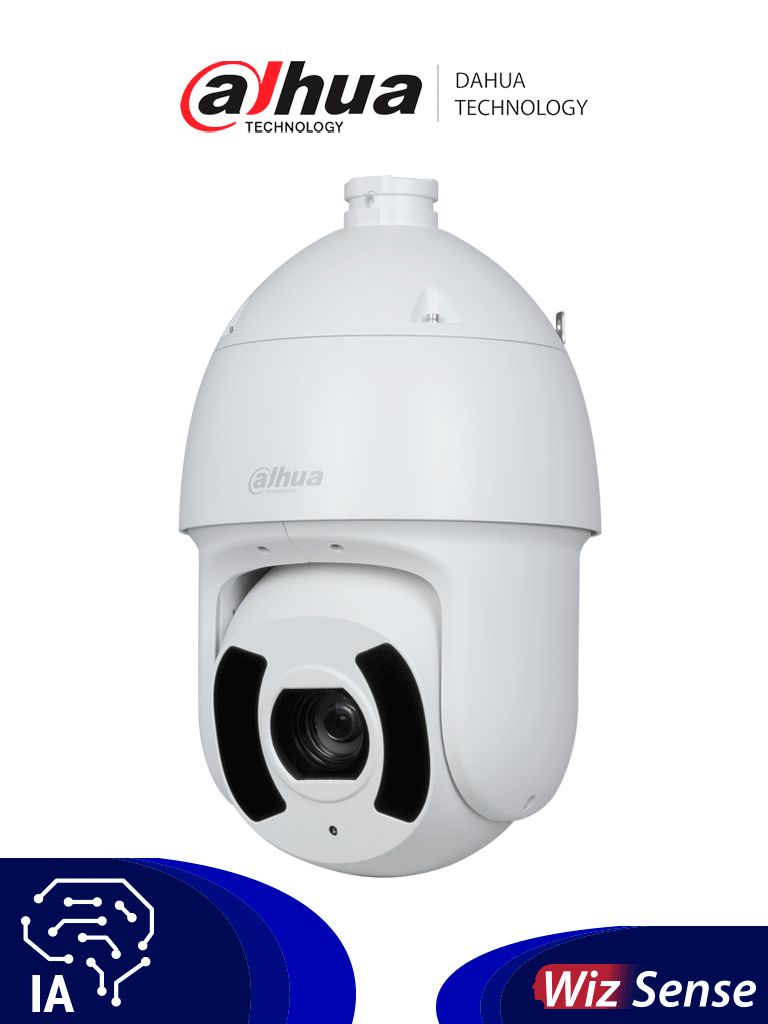 Imagen de DAHUA DH-SD6CE445GB-HNR Cámara PTZ IP de 4MP con tecnología Starlight y zoom óptico 45x. Alcance IR de 250m, Autotracking 3.0, Protección Perimetral, Detección de rostros, SMD 4.0, Quick Pick, certificaciones IP67 e IK10.