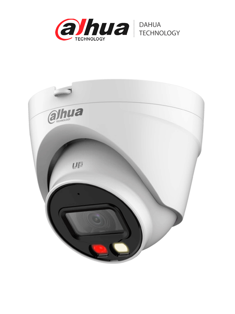 Imagen de DAHUA DH-IPC-HDW1439V-A-IL Cámara IP Eyeball 4 MP/ Iluminador dual inteligente/ Detección Humana/ IR LED30m/ 2.8 mm/ H.265+/ 94°/ WDR, 3D NR, HLC, BLC/ Micrófono Incorporado/ PoE/ IP67/ 