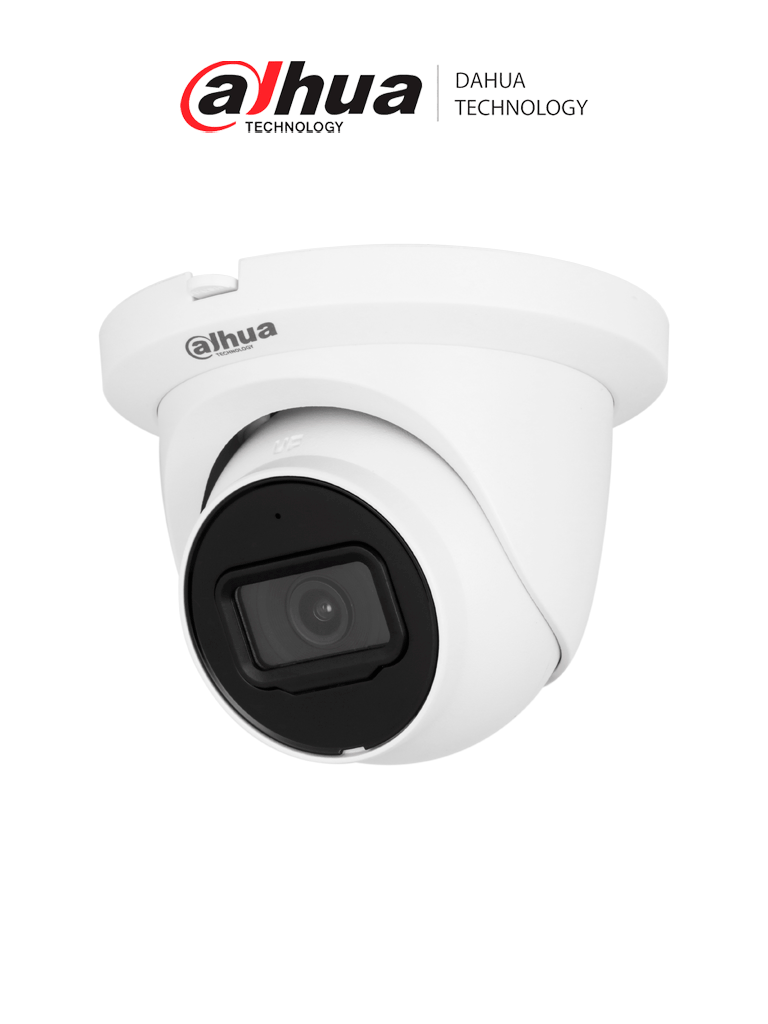 Imagen de DAHUA DH-IPC-HDW2841TM-S Cámara IP WizSense de 8 MP/ H.265+/ Protección perimetral/ WDR/ HLC/ BLC/ LED IR de 30 m/ Lente de 2.8mm/ 106°/ Ranura MicroSD/ Micrófono/ PoE/ IP67/ SMD Plus/ 