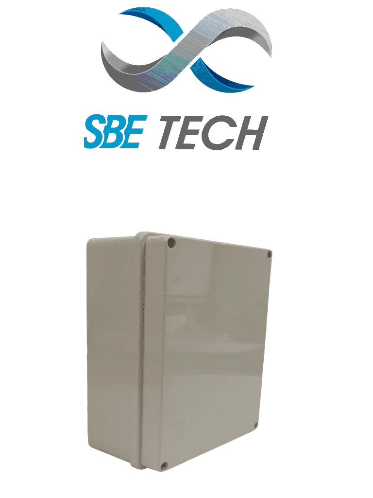 Imagen de SBE TECH SBE-OP19014070 - Caja plástica con tapa opaca de 19x14x7 cm multiusos, IP66, fabricada en material autoextinguible y resistente a la abrasión