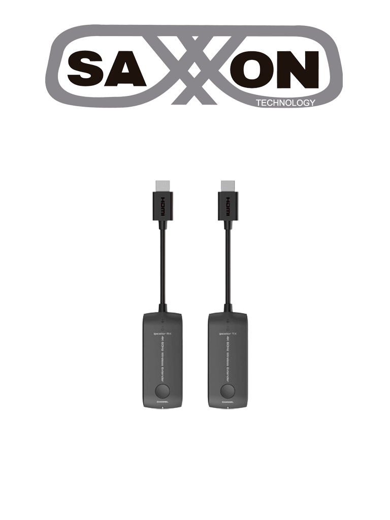 Imagen de SAXXON LKV488Mini- Mini Extensor HDMI Inalámbrico IPCOLOR/ Resolución de hasta 4K@60Hz/ Frecuencia de comunicación de 5GHz/ Hasta 20 metros de distancia