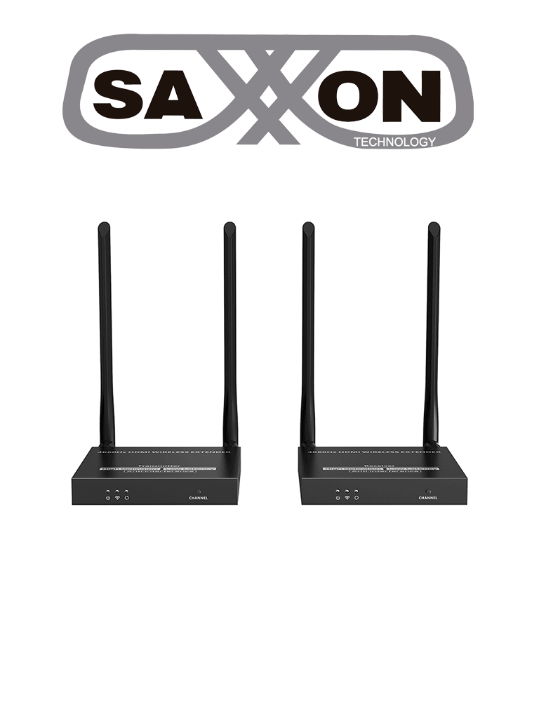 Imagen de SAXXON LKV699- Extensor HDMI Inalámbrico IPCOLOR/ Resolución de hasta 4K@60Hz/ Frecuencia de comunicación de 5GHz/ Hasta 50 metros de distancia/ Loop HDMI