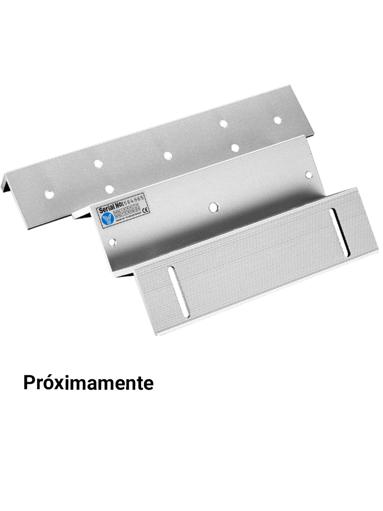 Imagen de YLI MBK180NZL - Soporte de fijacion de electroiman para puerta con apertura interior de 180 Kg tipo ZL / Compatible con YM180NLED