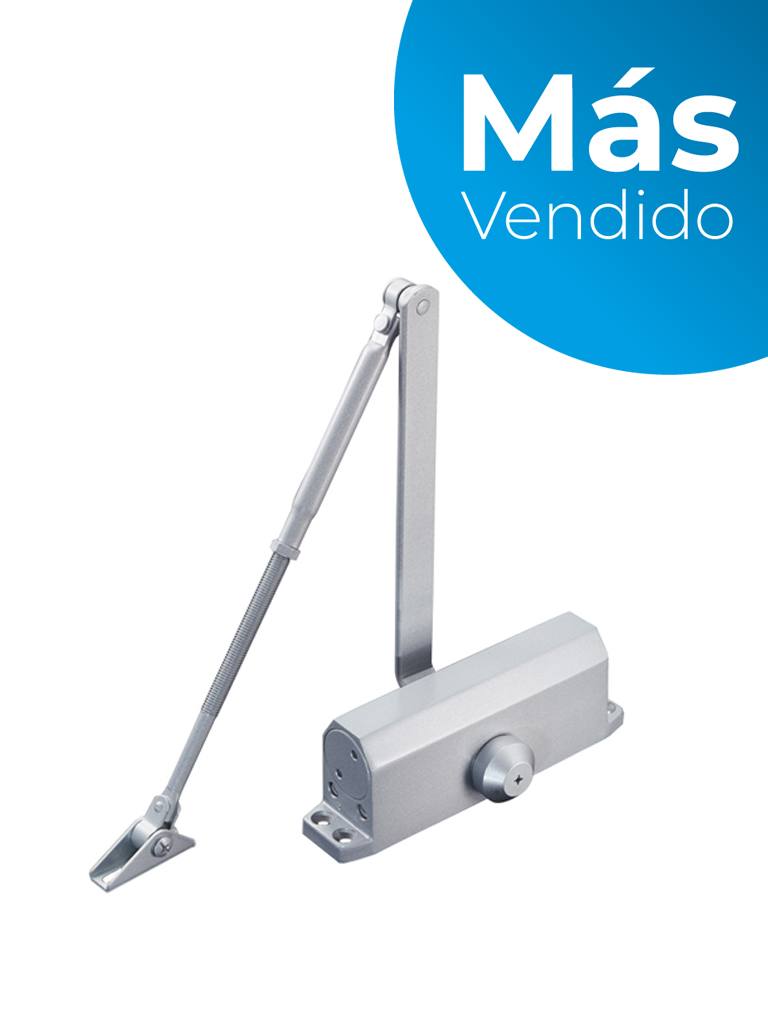 Imagen de YLI YC-83-2  - Brazo cierra puerta automático / Para puertas de 100 kg / Compatible con puertas de madera, vidrio, metal / Velocidad ajustable de cierre / Instalación izquierda o derecha 