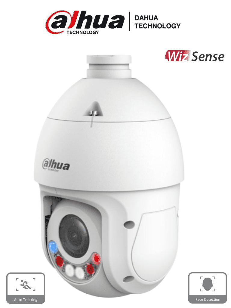 Imagen de DAHUA SD4E425GB-HNR-A-PV1 - Cámara IP PTZ de 4 MP / WizSense/ TiOC/ FullColor + Iluminador Dual Inteligente /25x de Zoom Optico/ 100 Mts de IR y 50 Mts de Luz Visible/ Quick Pick/ AutoTracking/ SMD 4.0/ E&S de Alarma y Audio/ IP66/ PoE/  