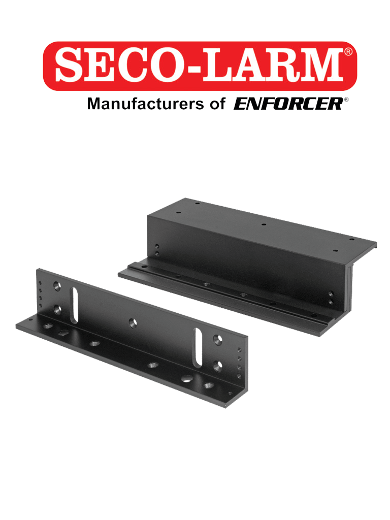 Imagen de E941S600BZQ - Soporte en Z Negro Para Cerraduras Electromagnéticas De La Serie 600 Lb modelo E941SB600PQ