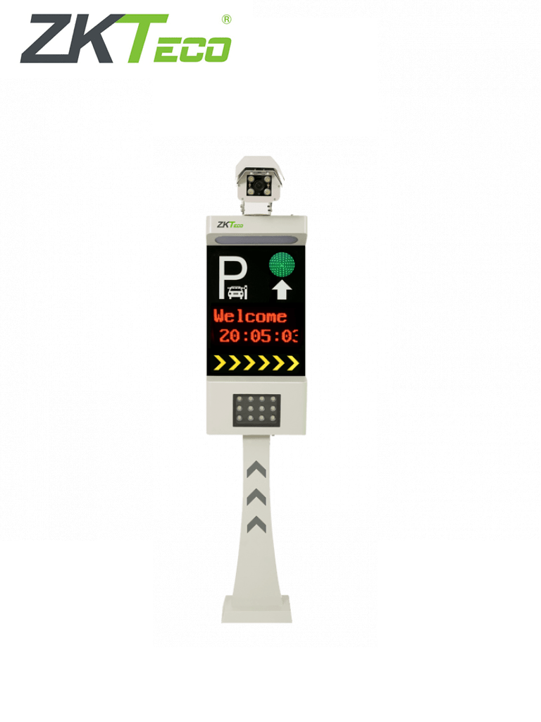 Imagen de ZKTECO LPRS1000 - Cámara de Reconocimiento Placas Para Control De Acceso Vehicular / Conexión TCP/IP / Pantalla LCD / Luces LED / Un Carril / Semáforo e Indicadores Audibles / Requiere Licencia de Estacionamiento Biosecurity