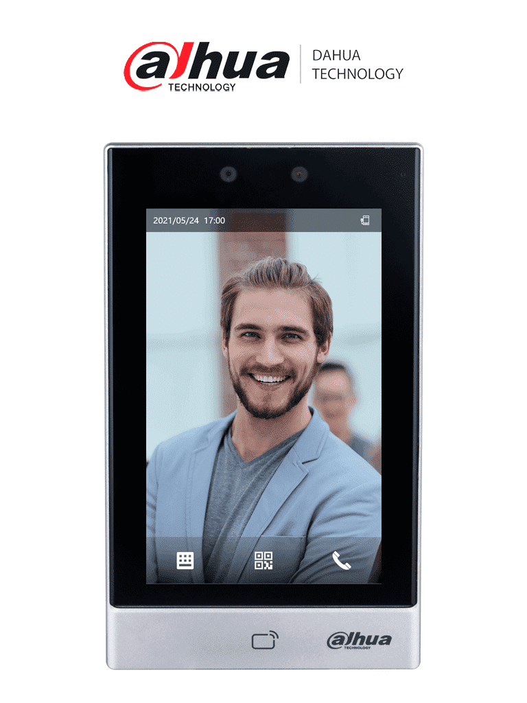 Imagen de DAHUA ASI7213S-W - Control de Acceso con Reconocimiento Facial/ Pantalla Touch de 7 Pulgadas/ Cámara de 2 MP/ Conexión WiFi/ 50,000 Usuarios/ 50,00 Rostros/ 50,000 Passwords/ 100,000 Registros/ 