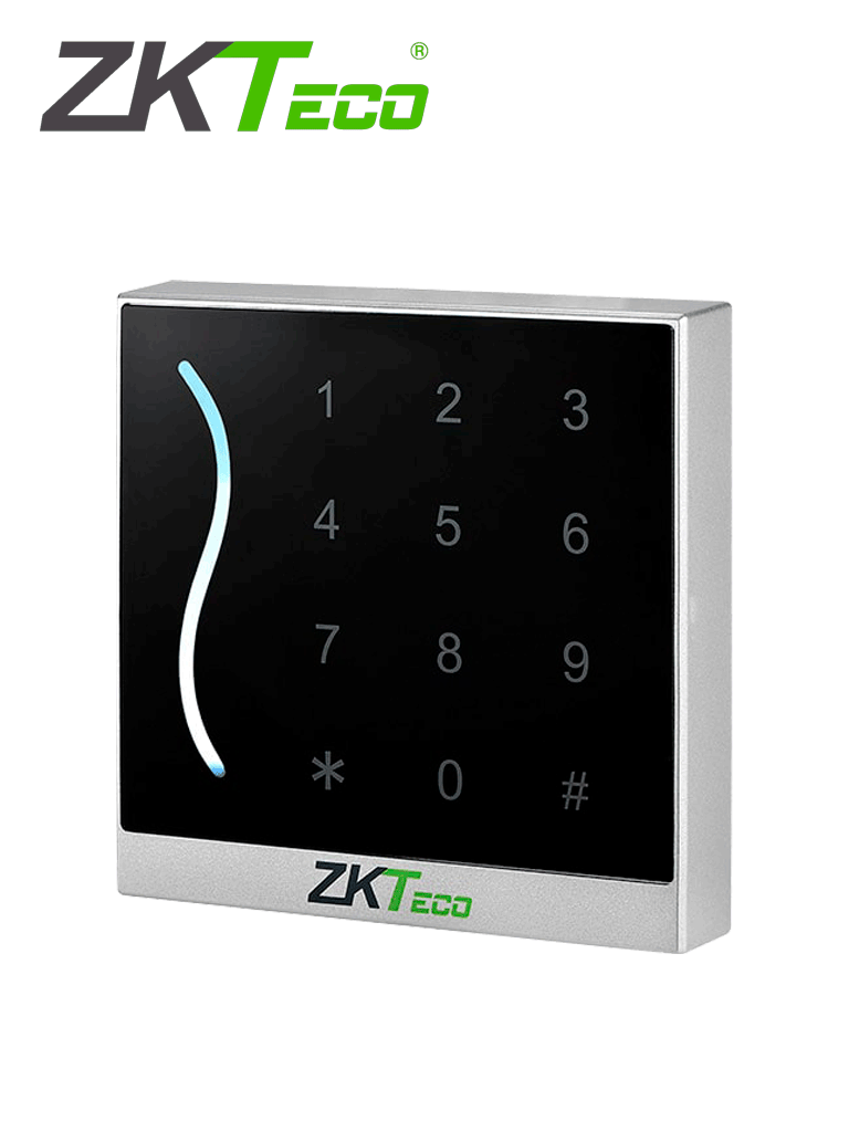 Imagen de ZKTECO PROID30BM - Lector Esclavo de Tarjetas Mifare / Frecuencia 13.56 Mhz / Green Label / Wiegand 26 o 34 Ajustable / Teclado Touch / IP65 / Compatible con Paneles C3 e InBio / 