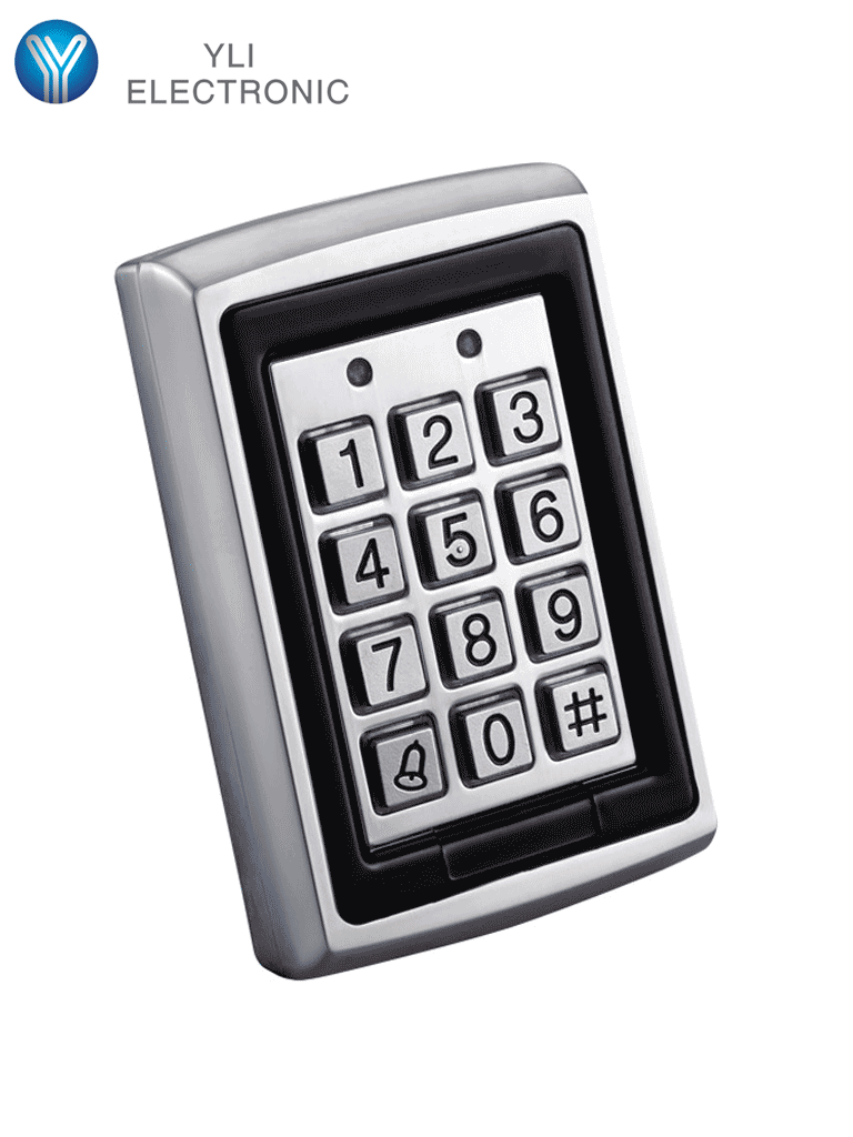 Imagen de YLI YK568L - Teclado para Control de Acceso / Salidas  NC y NO / Exterior e Interior / 500 Usuarios password o tarjeta  ID 125 Khz