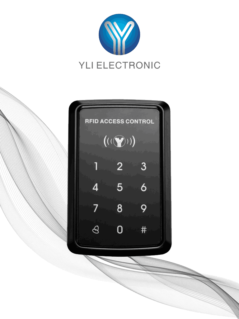 Imagen de YLI YK968 Control de Acceso Touch para 1000 Usuarios con Tarjetas ID 125 kHz o Password IP65 para Interior y Exterior Entrada Wiegand 