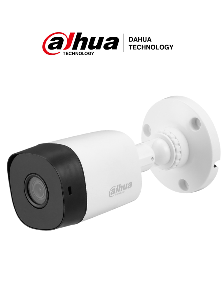 Imagen de DAHUA HAC-B1A51N-0280B - Cámara Bullet 5 Megapixeles con lente de 2.8 mm y ángulo de 106°. Visión nocturna IR de hasta 20 m, certificación IP67 para exteriores, compatible con CVI, CVBS, AHD y TVI. .0    .