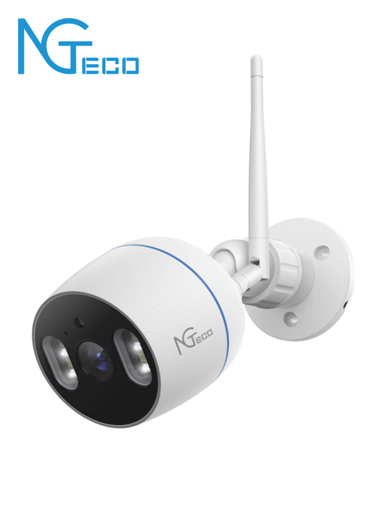 Imagen de NGTECO NGC501 - Cámara Bullet WiFi / 1080P / Lente 3.6mm / Visión Nocturna / Almacenamiento local y en la nube / Control Remoto / Audio Bi-direccional / Funciona con Alexa 