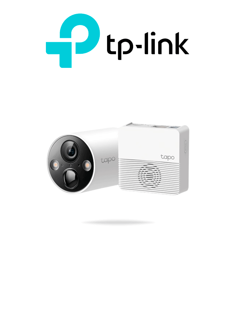 Imagen de TP-LINK TAPO C420S1 - Cámara IP WiFi tipo Bullet con batería integrada para exterior, resolución de 2K, visión nocturna, WiFi 2.4 GHz, notificación push, ranura para Micro SD, y compatible con Google Assistant y Alexa.  