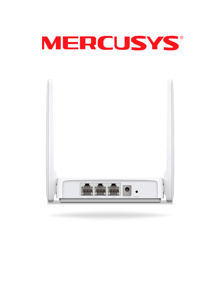 Imagen de MERCUSYS MW302R -   Router inalámbrico N de 2.4 GHz con velocidad de 300 Mbps, 1 puerto WAN 10/100 Mbps, 2 puertos LAN 10/100 Mbps y 2 antenas de 5 dBi. Compatible con IPv6 e IPTV. 