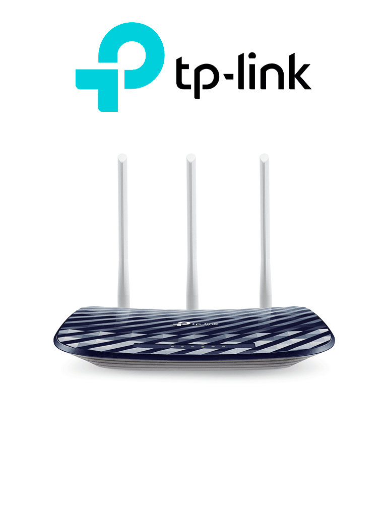 Imagen de TP-LINK Archer C20<W> - Ruteador WiFi AC de 733Mbps con 1 puerto WAN RJ45 Fast Ethernet, 4 puertos LAN RJ45 Fast Ethernet y 4 antenas fijas. 