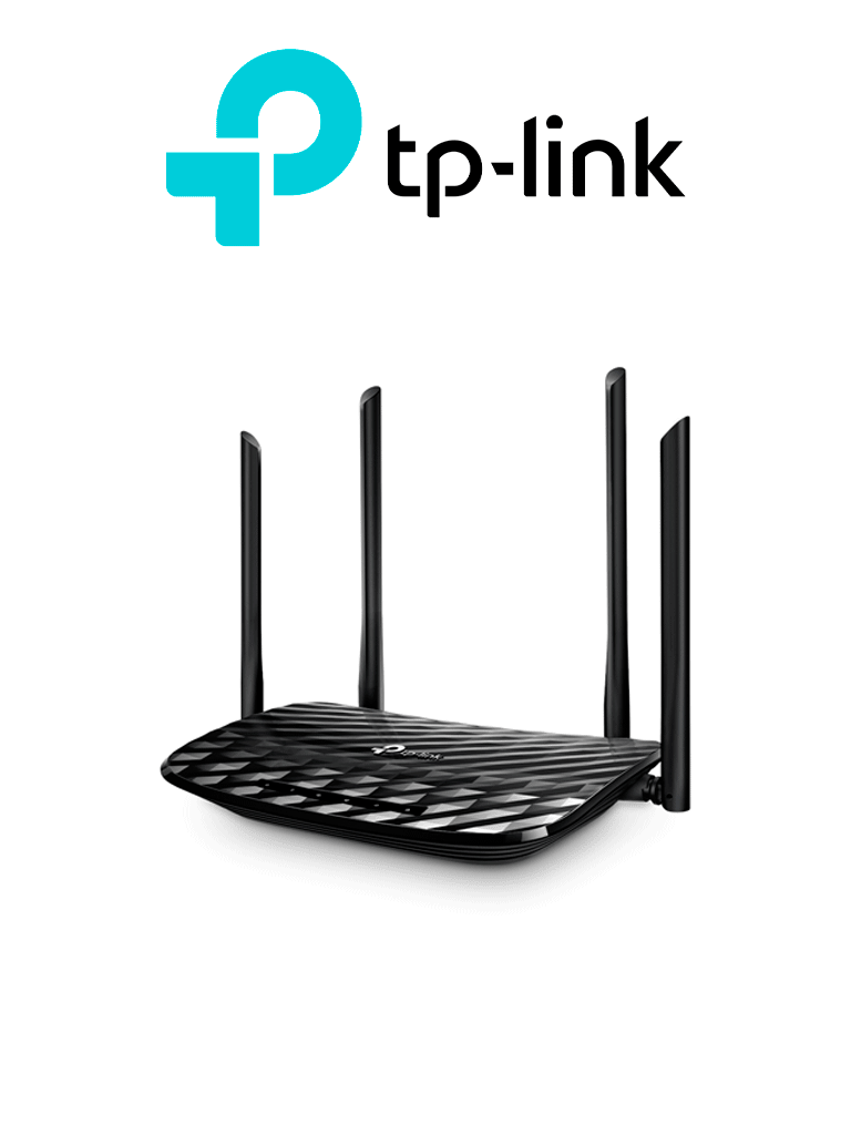 Imagen de TP-LINK Archer C6 - Ruteador WiFi AC 1200Mbps con 1 puerto WAN y 4 puertos LAN RJ45 Gigabit Ethernet, MU-MIMO, 4 antenas fijas, modos enrutador y punto de acceso, Beamforming.