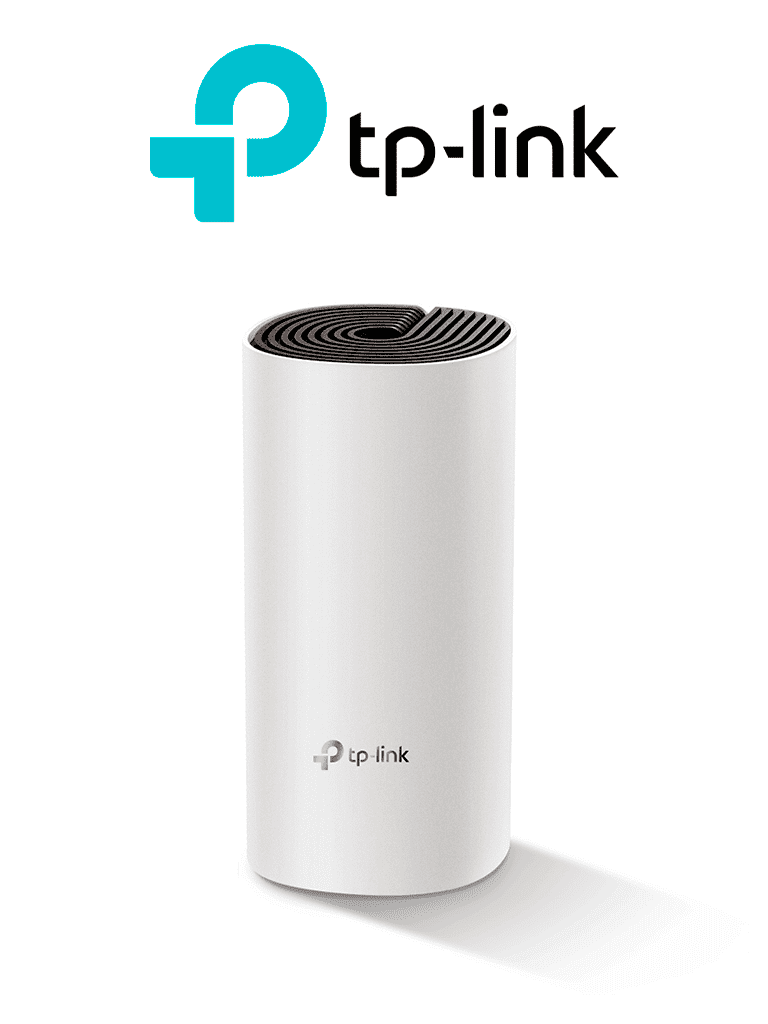 Imagen de TP-LINK DECO E4 (1-Pack) - Router inalámbrico mesh para hogar dedoble banda AC 1200, con 2 puertos 10/100 Mbps y compatible con Alexa.