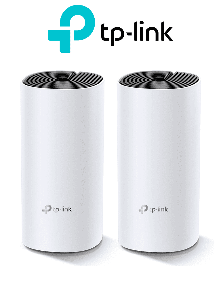 Imagen de TP-LINK DECO M4 (2-Pack) -  Kit de 2 routers inalámbricos MESH para interior y hogar de doble banda Wi-Fi 5 AC1200 Mbps, con 2 puertos Gigabit WAN/LAN, 2 antenas internas y administración mediante la app Deco (iOS, Android). (2 piezas) 