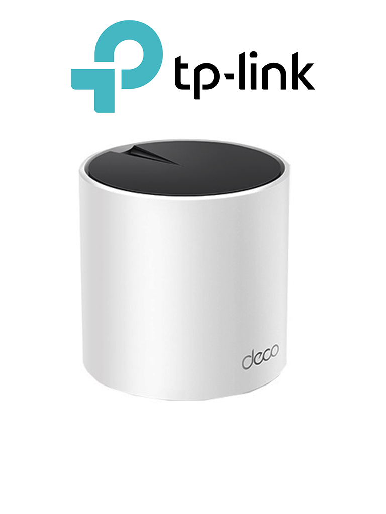 Imagen de TP-LINK DECO X55 (1-Pack) - Router MESH para hogar de doble banda Wi-Fi 6 AX3000 Mbps con 3 puertos Gigabit WAN/LAN, 2 antenas internas, administración en la app Deco (iOS, Android) y protección HomeShield.  