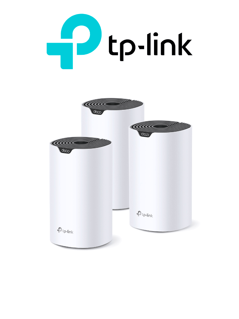 Imagen de TP-LINK DECO S7 (1-Pack) -Router MESH para hogar de doble banda Wi-Fi 5 AC1900 Mbps con 3 puertos Gigabit WAN/LAN, 3 antenas internas y administración mediante la app Deco (iOS, Android).