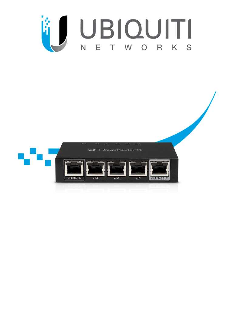 Imagen de UBIQUITI ER-X - EdgeRouter X con 5 puertos Gigabit Ethernet 