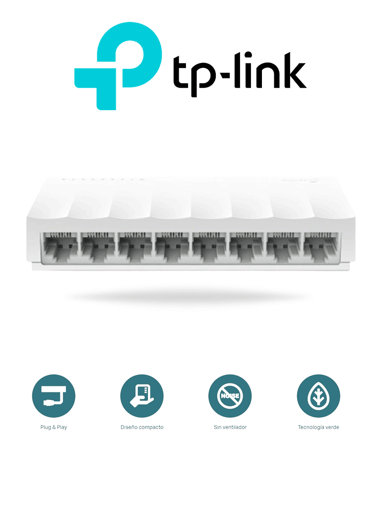 Imagen de TP-LINK LS1008 - Switch para escritorio 8 puertos 10/100Mbps.