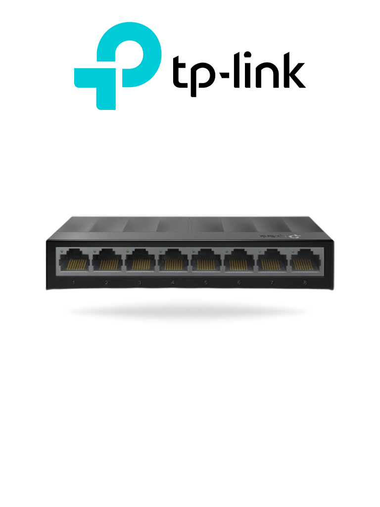 Imagen de TP-LINK LS1008G - Switch para escritorio 8 puertos 10/100/1000Mbps.