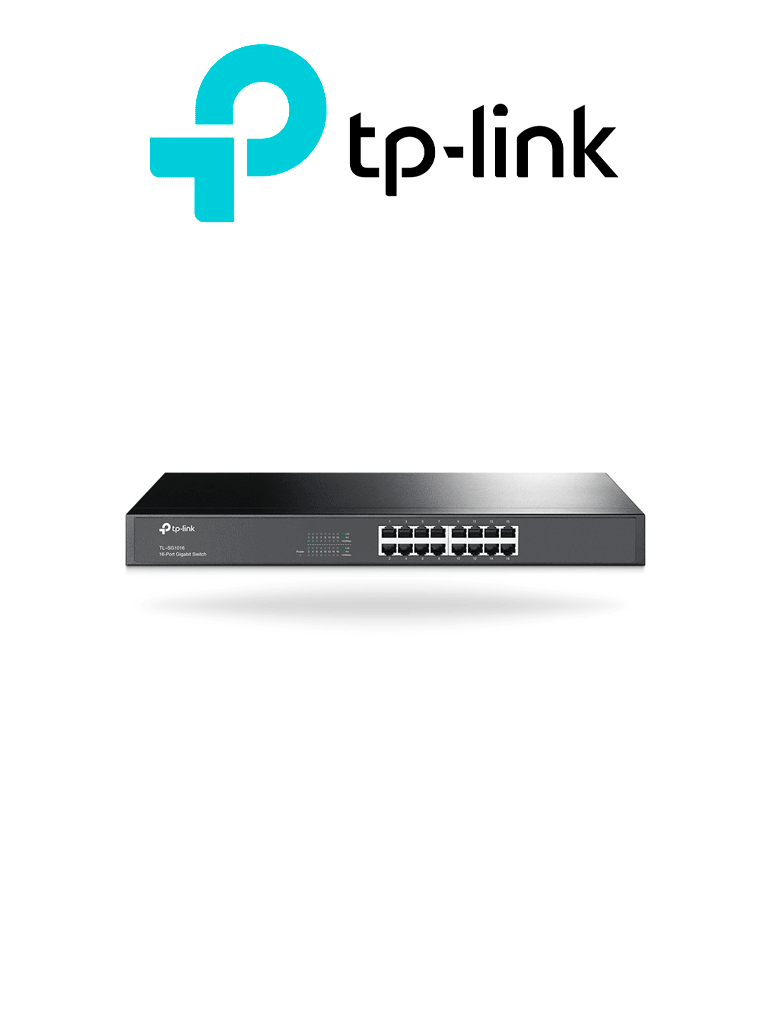 Imagen de TP-LINK TL-SG1016 - Switch Gigabit no administrable de 16 puertos 10/100/1000 Mbps para rack