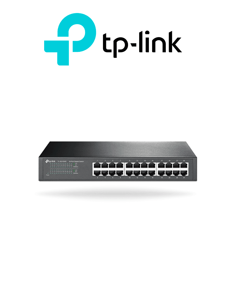 Imagen de TP-LINK TL-SG1024D - Switch Gigabit no administrable de 24 puertos 10/100/1000 Mbps para escritorio/rack