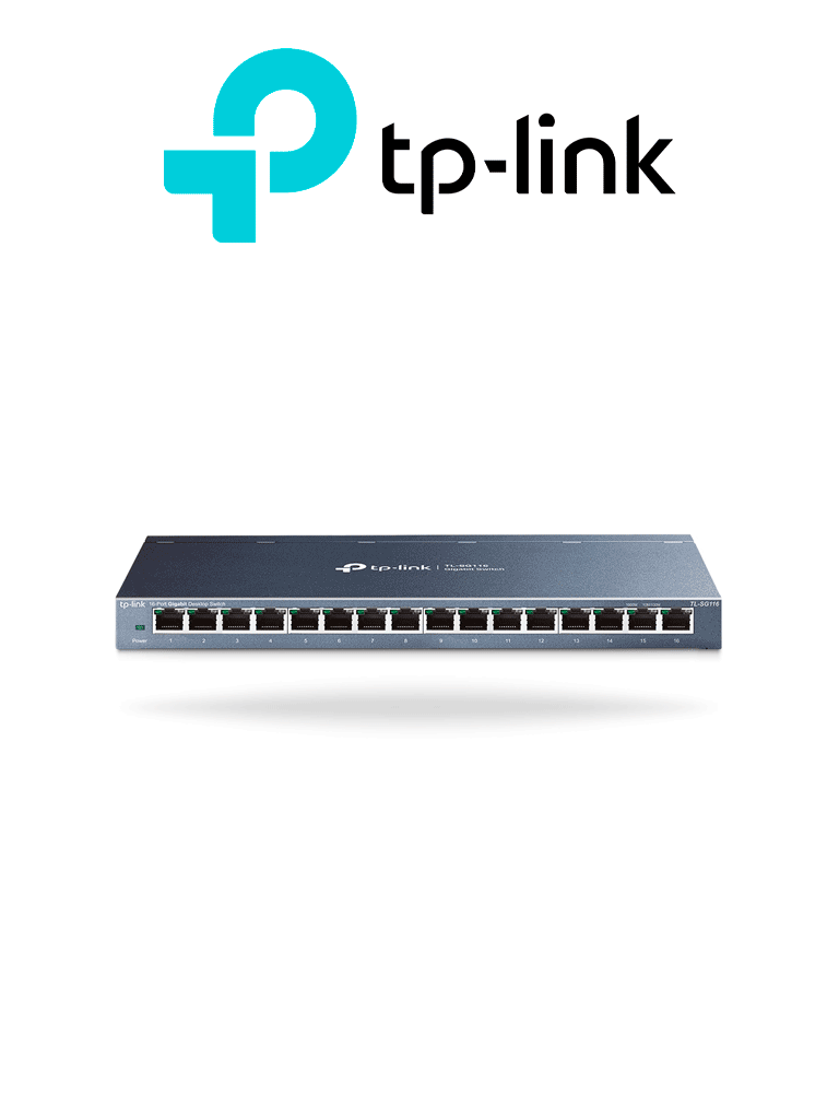 Imagen de TP-LINK TL-SG116 -Switch Gigabit no administrable de 16 puertos 10/100/1000 Mbps para escritorio